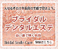 晴れの日のためのデンタルエステのご案内